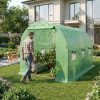 AKORD Furniture Factory kerti fóliaház alagút rolós oldalfalakkal 1 ajtó 6 ablak zöld 200x300x200 cm