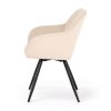 AKORD TURNO Forgó Szék Welur Bézs Fekete Lábakkal