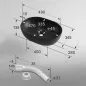  AKORD ELIPSE ovális kerámia mosdókagyló 49 cm fekete matt