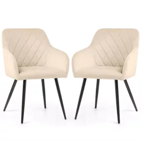   AKORD VELTO kárpitozott szék welur bézs rombusz steppelt fekete lábak