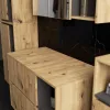AKORD VAMI 90 Mosdó Alatti Szekrény Artisan Tölgy Grafit Szürke 2 Fiókos