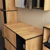 VAMI W90 Mosdó Alatti Fürdőszobaszekrény Craft Tölgy/Fekete 2 Fiókos