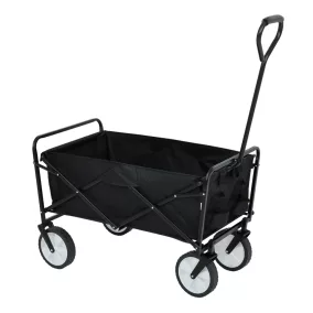   Fancy Garden TYRS Összecsukható Szállító Kocsi 145L Fekete