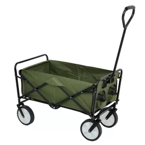   Fancy Garden TYRS Összecsukható Szállító Kocsi 145L Zöld