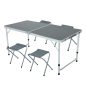   Fancy Garden AGIS Alumínium Kempingbútor Szett Szürke Összecsukható