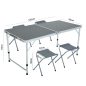   Fancy Garden AGIS Alumínium Kempingbútor Szett Szürke Összecsukható