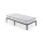AKORD Furniture Factory Összecsukható Fém Ágykeret Matraccal 90x190 cm Fekete 6 Lábbal 10 Léccel