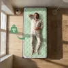 AKORD Furniture Factory Összecsukható Fém Ágykeret Matraccal 90x190 cm Fekete 6 Lábbal 10 Léccel