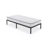 AKORD Furniture Factory Összecsukható Fém Ágykeret Matraccal 90x200 cm Fekete 6 Lábbal