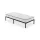 AKORD Furniture Factory Összecsukható Fém Ágykeret Matraccal 90x200 cm Fekete 6 Lábbal