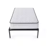 AKORD Furniture Factory Összecsukható Fém Ágykeret Rugós Matraccal 100x200 cm Fekete 6 Lábbal