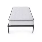   AKORD Furniture Factory Összecsukható Fém Ágykeret Rugós Matraccal 100x200 cm Fekete 6 Lábbal