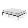 AKORD Furniture Factory Fém Ágy Rugós Matraccal 140x200 cm Összecsukható Fekete