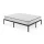 AKORD Furniture Factory Fém Ágy Rugós Matraccal 140x200 cm Összecsukható Fekete