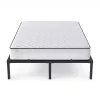 AKORD Furniture Factory Fém Ágy Rugós Matraccal 140x200 cm Összecsukható Fekete