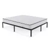 AKORD Furniture Factory Fém Ágy Rugós Matraccal 160x200 cm Fekete Összecsukható