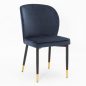   AINE Kárpitozott Szék Szürke Bársony Fekete-Arany Lábakkal