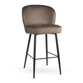 AINE SUPREME L Bárszék Arany Fém 70cm Kárpitozott Barna