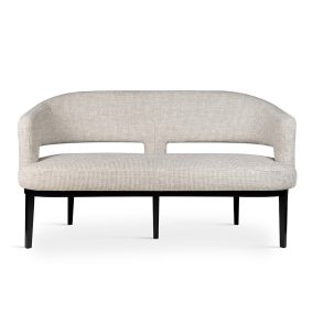 ALKMAAR Ovális Kárpitozott Pad 240 Wenge