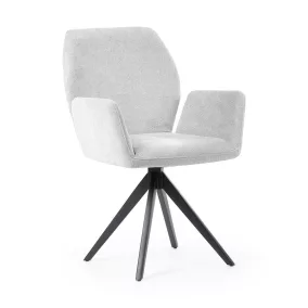 Aula Twist Forgó Szék Szürke Kárpittal Fekete Lábbal