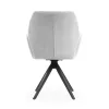 Aula Twist Forgó Szék Szürke Kárpittal Fekete Lábbal