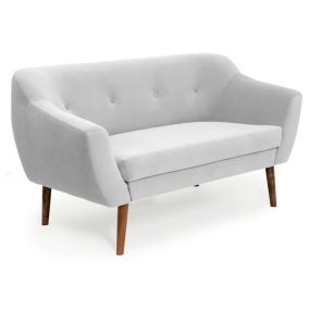 Bergamo Kétszemélyes Kárpitozott Kanapé Szürke