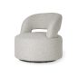Bloom Forgó Fotel Szürke Szövet Kárpitozással