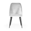 Bosfor Kárpitozott Szék Szürke Bársony Fém Lábakkal