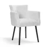 Braga Kárpitozott Szék Világosszürke Szövettel