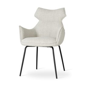 Butaro Kényelmi Szék Bézs Szövettel Fekete Lábakkal