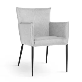 Cascada Kárpitozott Szék Szürke Fém Lábakkal