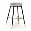 CIRCO M Kárpitozott Bárszék Fém Szürke 60cm