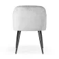 DANEZ Kárpitozott Karfás Szék Szürke Bársony