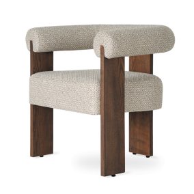 DANTE Modern Kárpitozott Fotel Bézs Szövettel