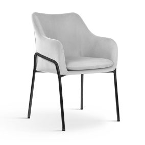 Enzo Kárpitozott Fotel Szürke Fém