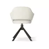 FIBI Forgó Kárpitozott Szék Bézs Szövettel Fekete Lábbal