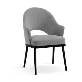   GODA PRO Kárpitozott Étkezőszék Szürke Szövet Wenge Lábakkal