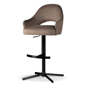 GODA SUPREME CROSS Forgó Bárszék Kárpitozott Taupe