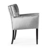 Havana Luxus Kárpitozott Szék Szürke Bársony Wenge Lábakkal