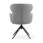HEATHER Forgó Fotel Szürke Fekete Fémlábbal