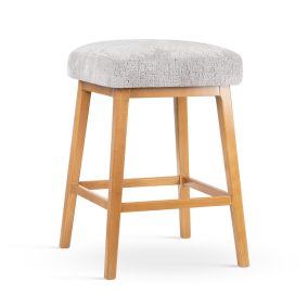 HIPPO M Kárpitozott Bárszék Fa Világos Szürke 60cm