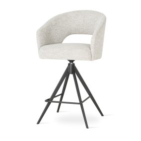   INES TWIST Forgó Bárszék Kárpitozott Világosszürke 70cm