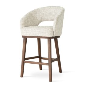 INES WOOD M Kárpitozott Bárszék 60 cm Wenge Fa Lábakkal