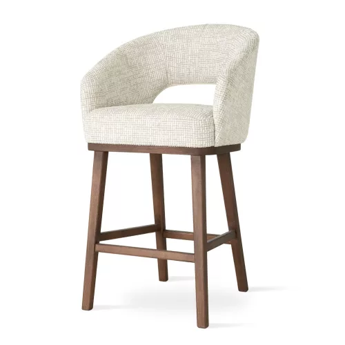 INES WOOD M Kárpitozott Bárszék 60 cm Wenge Fa Lábakkal