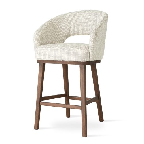 INES WOOD L Kárpitozott Bárszék 70 cm Wenge Fa Lábakkal