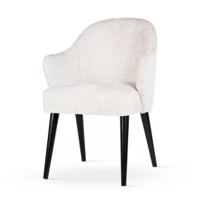 Lea Supreme Kárpitozott Fotel Fehér Bouclé Karfával