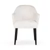 Lea Supreme Kárpitozott Fotel Fehér Bouclé Karfával