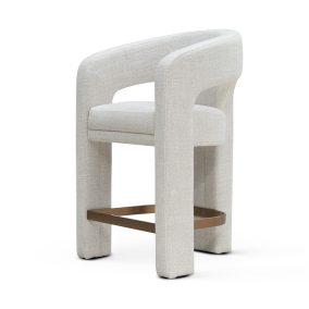 MACAO Kárpitozott Bárszék 60cm Világosszürke