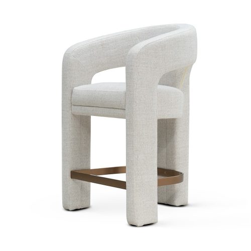 MACAO Kárpitozott Bárszék 60cm Világosszürke