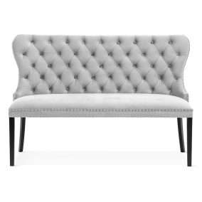 Madame Chesterfield Kárpitozott Pad 140cm Szürke